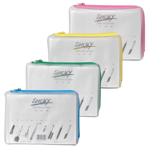 LIHIT LAB. 【日本製】Smoky 磨砂拉鏈袋 (厚款)