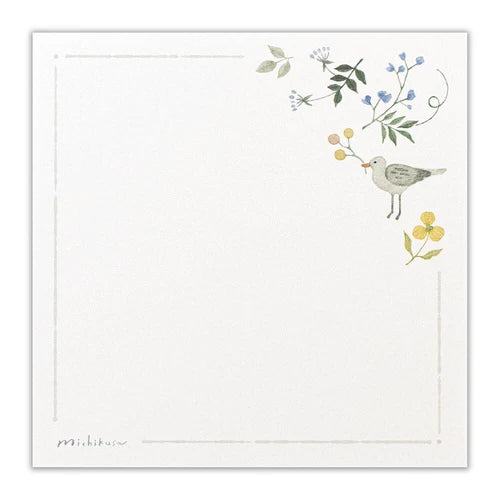 Washi Note Paper (Cat+Bird)