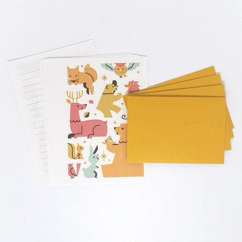 Creald Animal Stationery (Yellow)