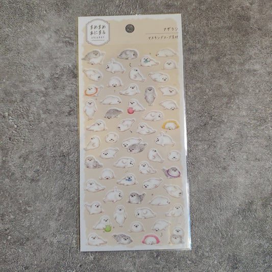 Mame Mame Animaru sticker 81230 Seals / Seal Size :H175 x W90mm