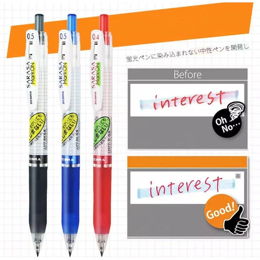 ZEBRA Sarasa Mark On Anti-smudge ballpoint pen 0.5mm (highlighter savior)