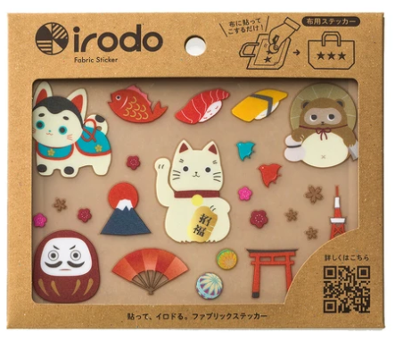 【irodo】Japanese-made non-iron cloth stickers - Japanese lucky charm
