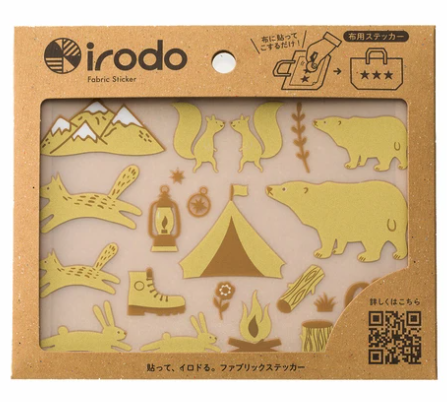 【irodo】Japanese-made non-iron cloth stickers - Country (Platinum)