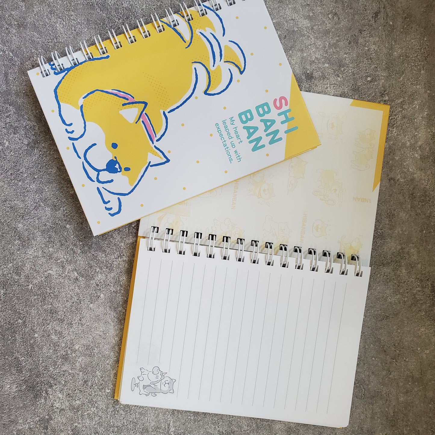"Shibanban" Smiling Shiba Inu Series A6 Hardcover Organizer