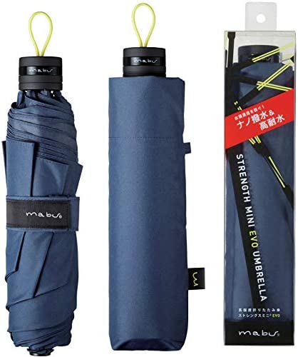【Japan mabu】STRENGTH MINI EVO High Strength Windproof Folding Umbrella (Double Bone)