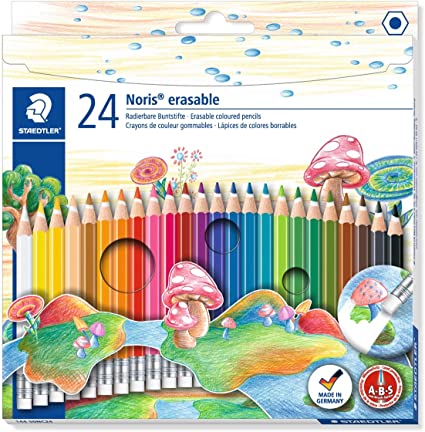 STAEDTLER Noris® Erasable 擦得甩防斷木顏色(12 / 24色)