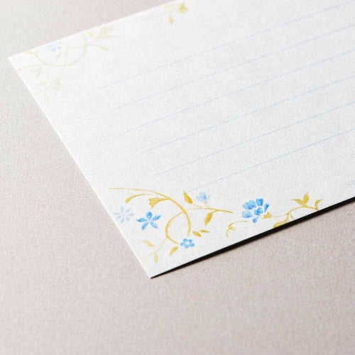 Small Stationery Set (Blue Flower)