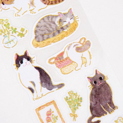 Japanese cat stickers