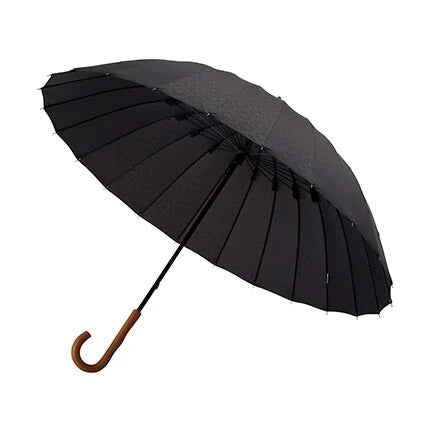 【Japanese mabu】traditional "Edo" series wooden handle 24 bone long umbrella
