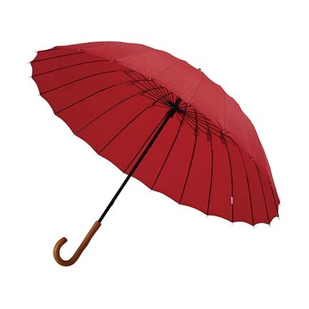【Japanese mabu】traditional "Edo" series wooden handle 24 bone long umbrella
