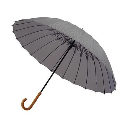 【Japanese mabu】traditional "Edo" series wooden handle 24 bone long umbrella