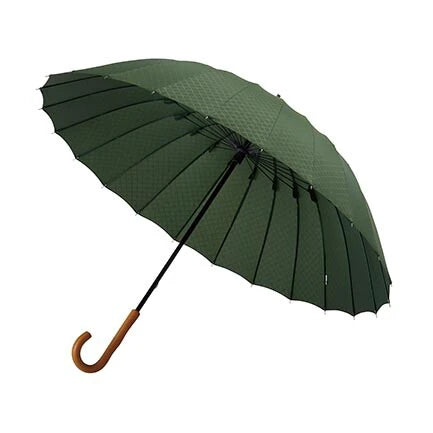 【Japanese mabu】traditional "Edo" series wooden handle 24 bone long umbrella