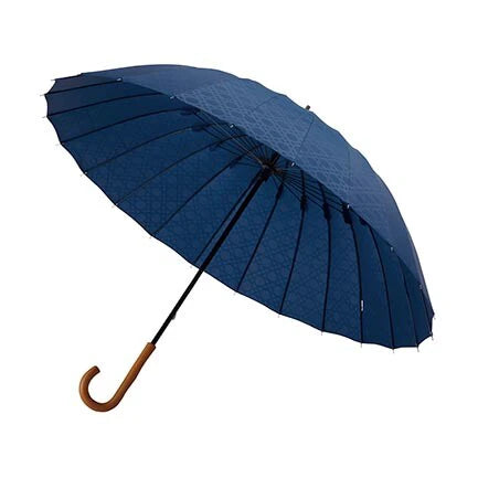 【Japanese mabu】traditional "Edo" series wooden handle 24 bone long umbrella