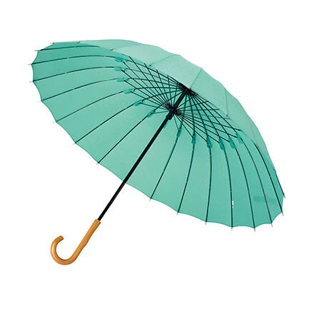 【Japanese mabu】traditional "Edo" series wooden handle 24 bone long umbrella