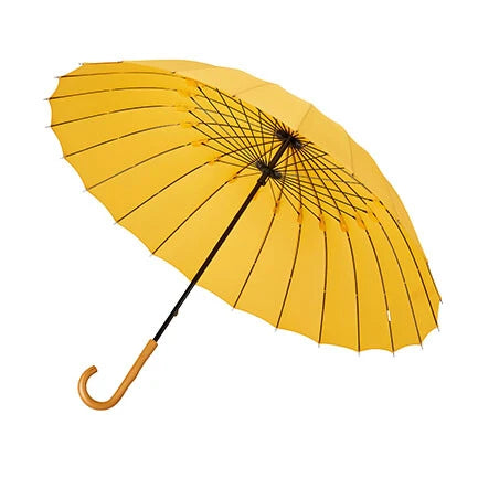 【Japanese mabu】traditional "Edo" series wooden handle 24 bone long umbrella