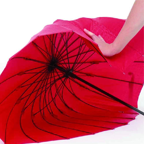 【Japanese mabu】traditional "Edo" series wooden handle 24 bone long umbrella