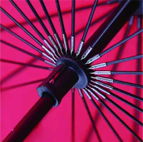 【Japanese mabu】traditional "Edo" series wooden handle 24 bone long umbrella