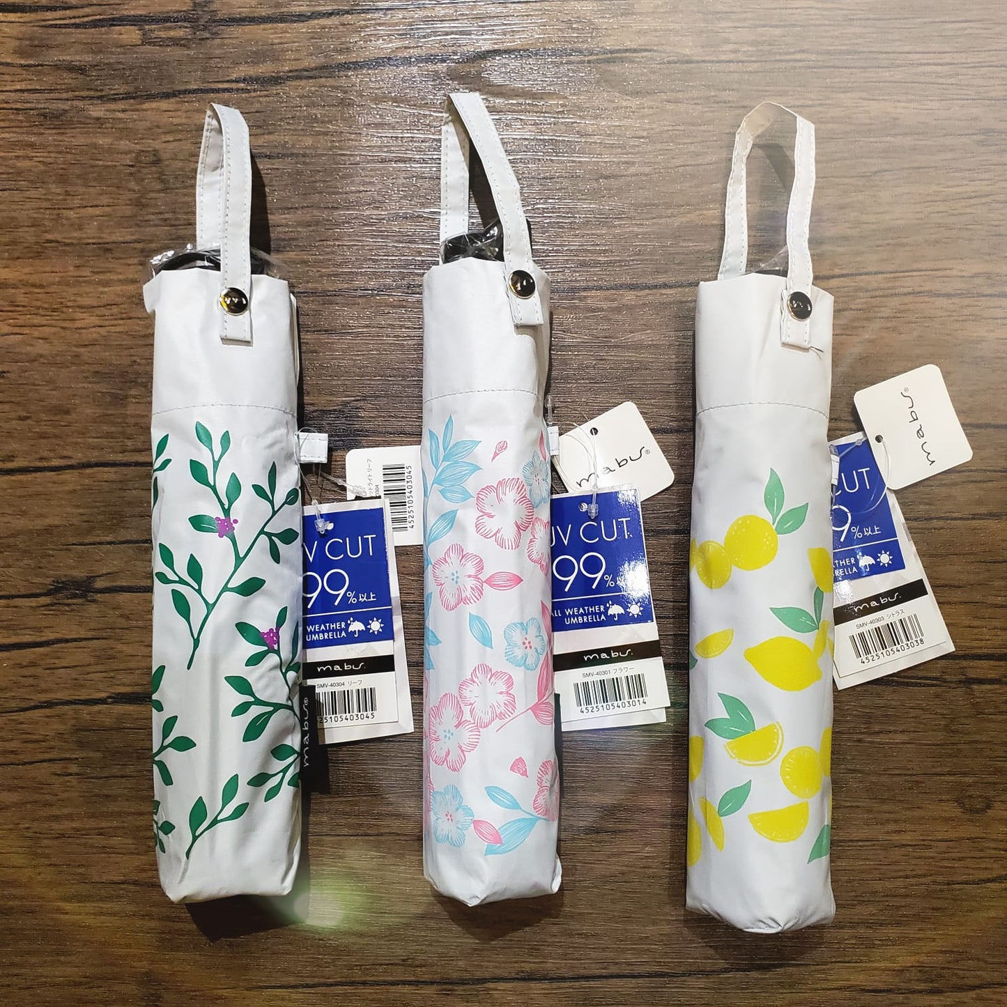 【Japan mabu】Lightweight Rain and Sunshine Folding Umbrella (Anti-99%UV)