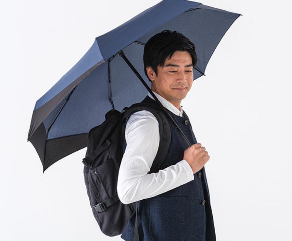 【Japan mabu】Single-sided extended folding umbrella (protect backpack and partner from getting wet)