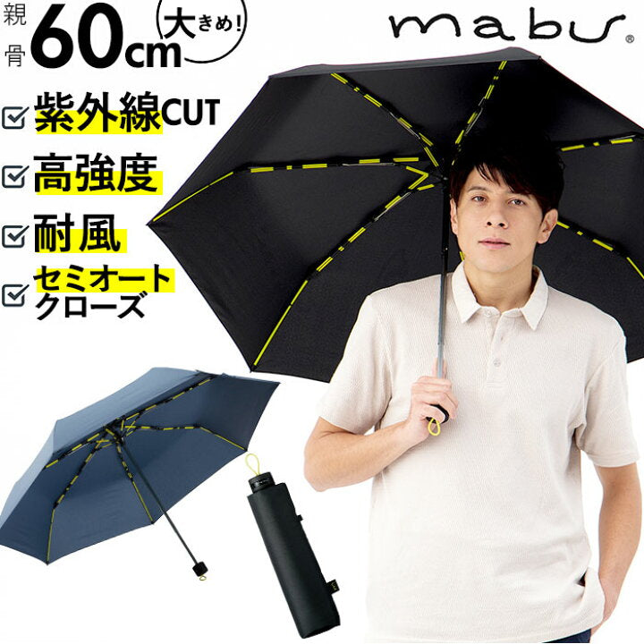 【Japan mabu】STRENGTH MINI EVO High Strength Windproof Folding Umbrella (Double Bone)