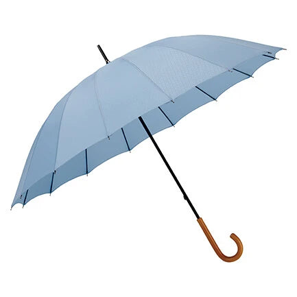 【Japanese mabu】traditional "Edo" series wooden handle 16-bone straight umbrella