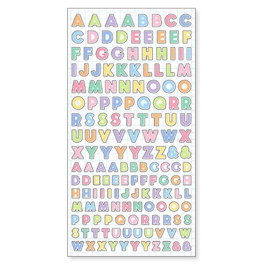 Sticker Character Collection 81142 Pastel ABC Seal Size :H175 x W90 mm