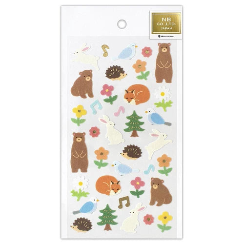 Cloth sticker forest animals