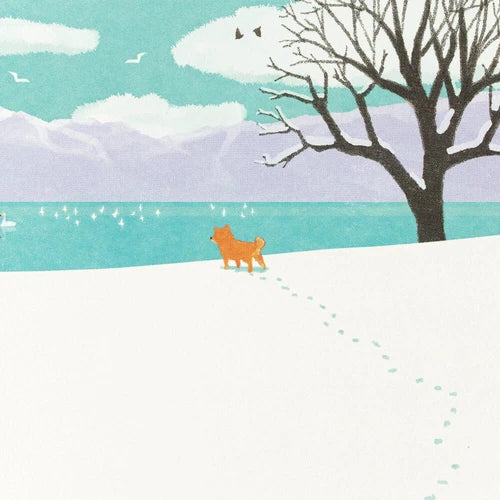 【Made in Japan】Postcard Winter Snow