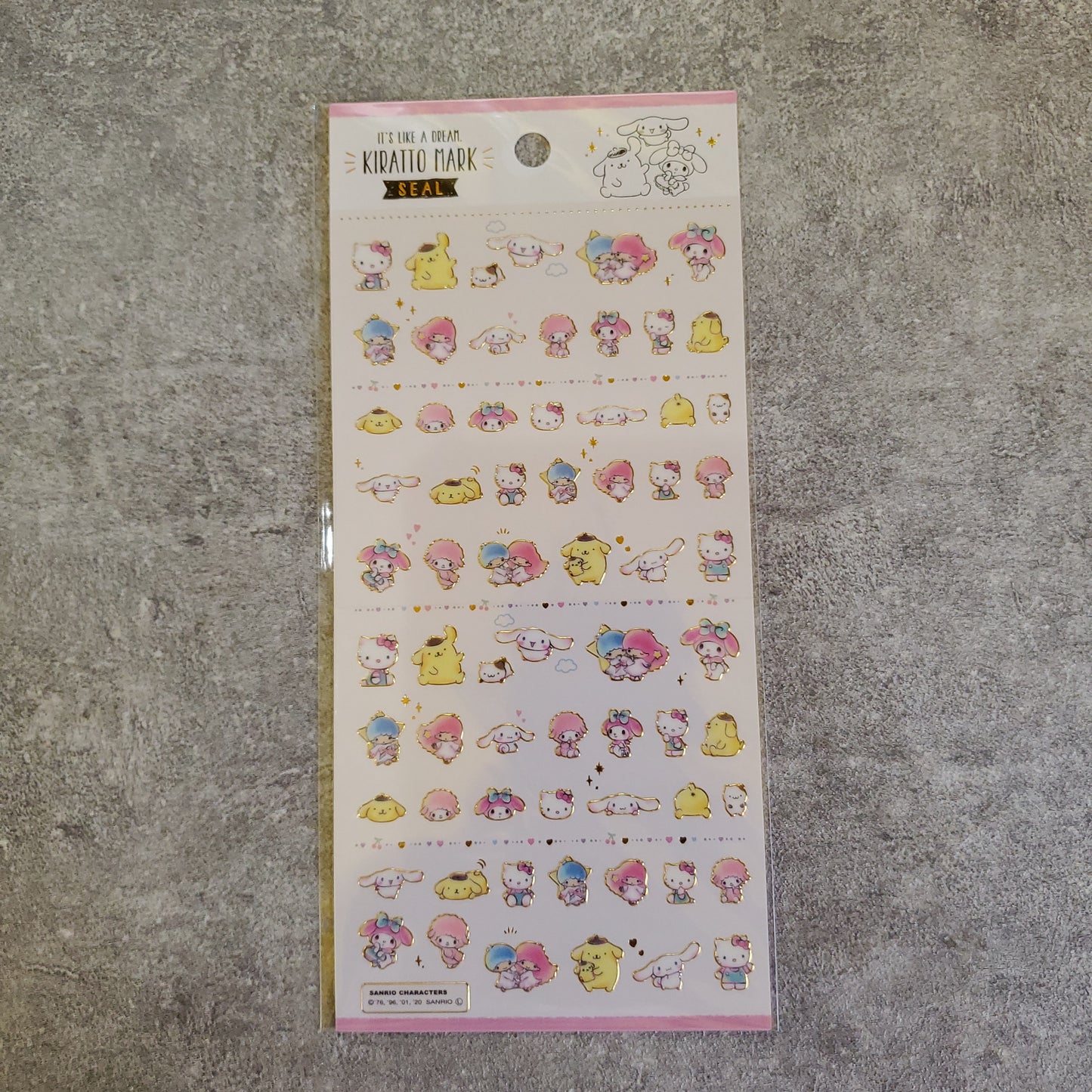 SANRIO KIRATTO MARK Stickers for Pocketbooks