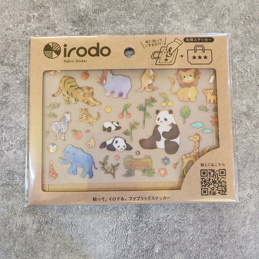 【irodo】Japanese non-iron cloth stickers- Animals