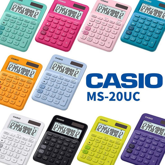 Casio MS-20UC 計數機 12位馬卡龍色系