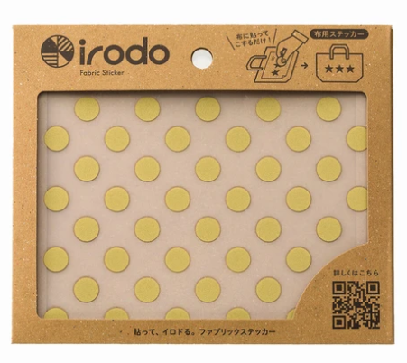 【irodo】Japanese-made non-iron cloth stickers- golden dots