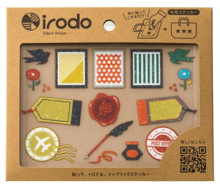 【irodo】Japanese-made non-iron cloth stickers- Travel