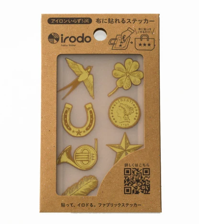 【irodo】日本製免燙布貼 - 復古 金色