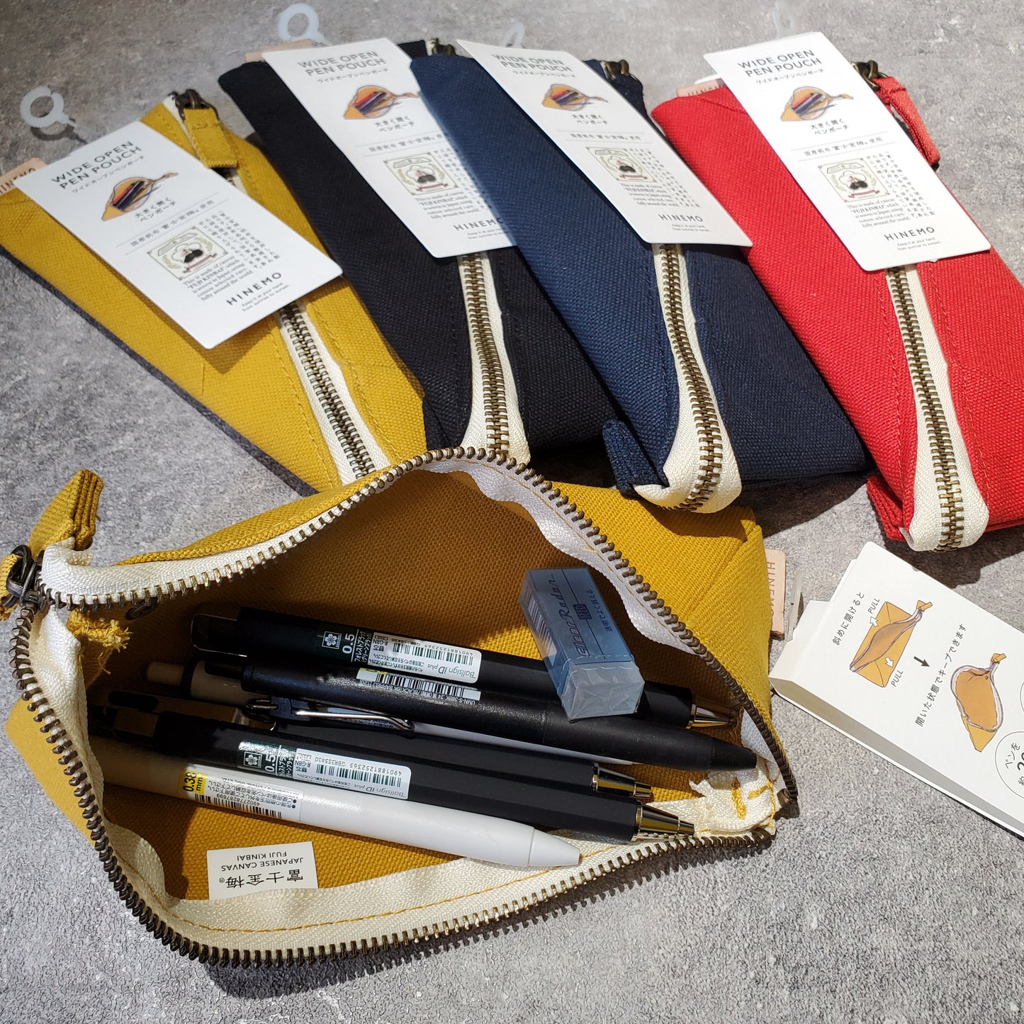 LIHIT LAB. HINEMO Wide Opening Multifunctional Pencil Case