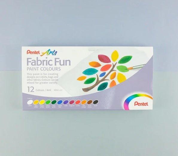 Pentel Fabric Fun Paint Colours 染色用繪布水彩 (台灣製)