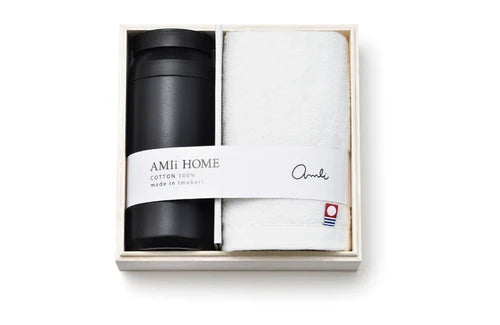 AMIi HOME Vacuum Bottle &amp; Imabari Towel Set
