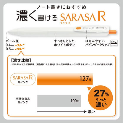 ZEBRA SARASA R Intense Color Series Water-Based Ballpoint Pen