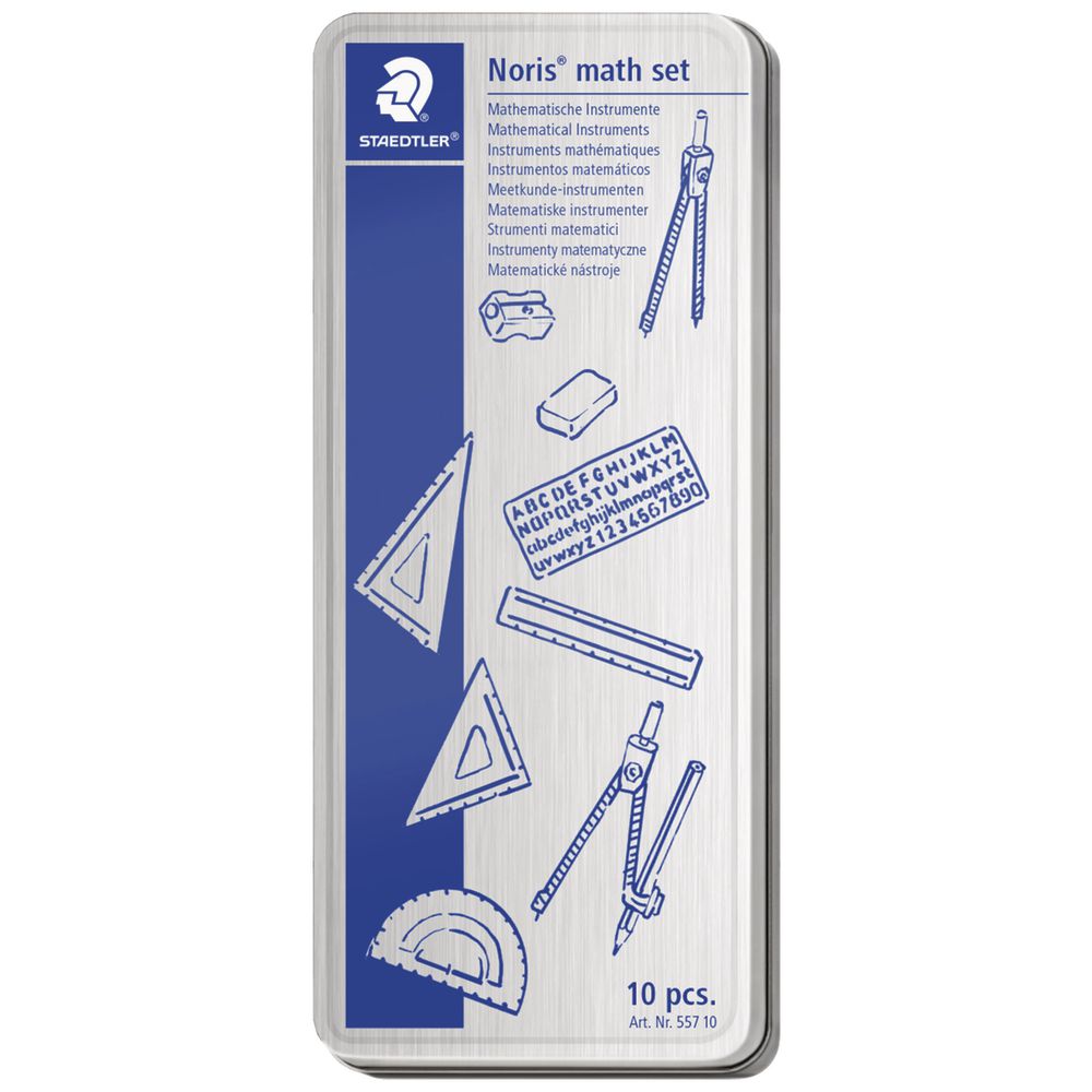 STAEDTLER Noris Math Set (10 pieces in tin box) – 水豚文具 x 水豚運動 x 友誠印務