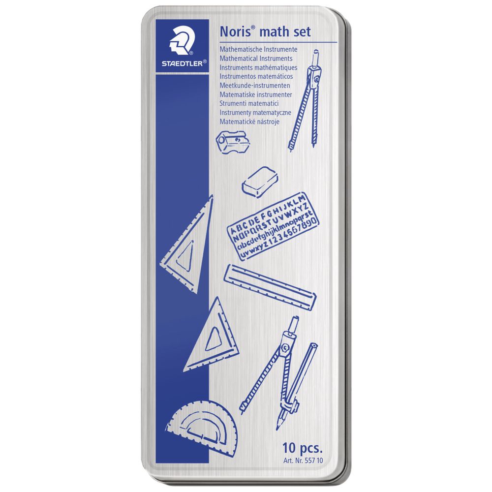 STAEDTLER Noris Math Set (10 pieces in tin box) 