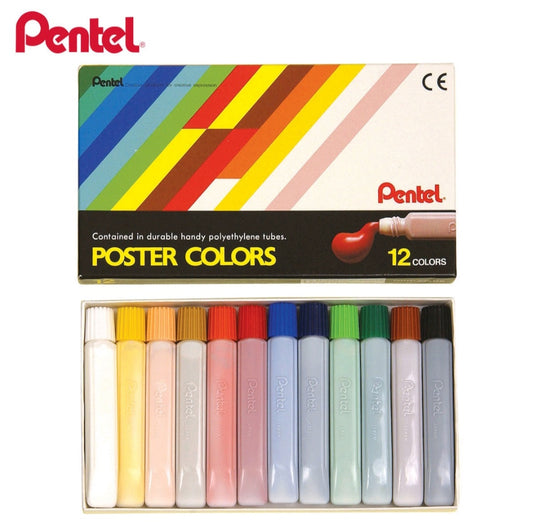 Pentel 廣告彩 12cc (12色) YNGP-12