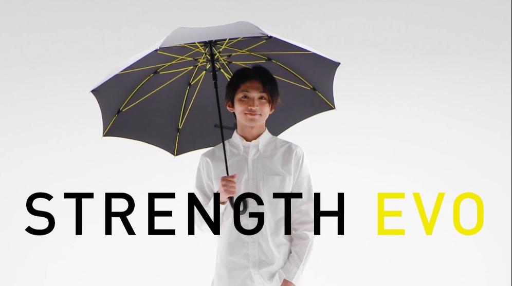 【Japan mabu】STRENGTH EVO High Strength 8 Rib Windproof Straight Umbrella