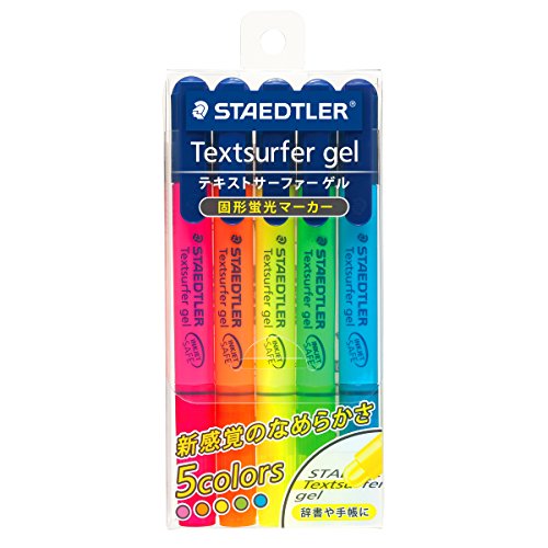 STAEDTLER Textsurfer gel 啫喱螢光筆 (5色套裝)
