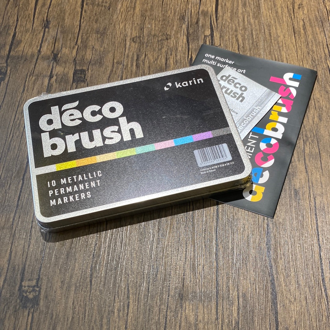 Karin Deco Brush (Metallic) metal box 10 colors