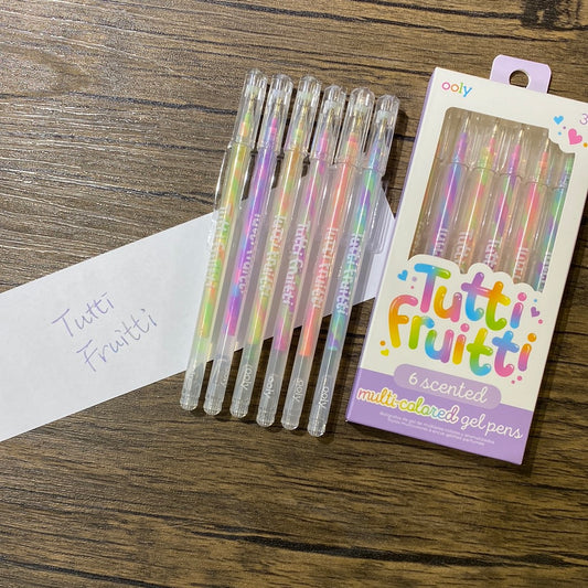 TUTTI FRUITTI SCENTED GEL PENS (Set of 6)