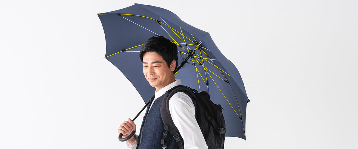 【Japan mabu】STRENGTH EVO High Strength 8 Rib Windproof Straight Umbrella