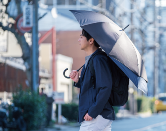 【日本mabu】單邊加長直傘 (保護背包及伴侶免淋濕) (不設網購, 歡迎到店選購)